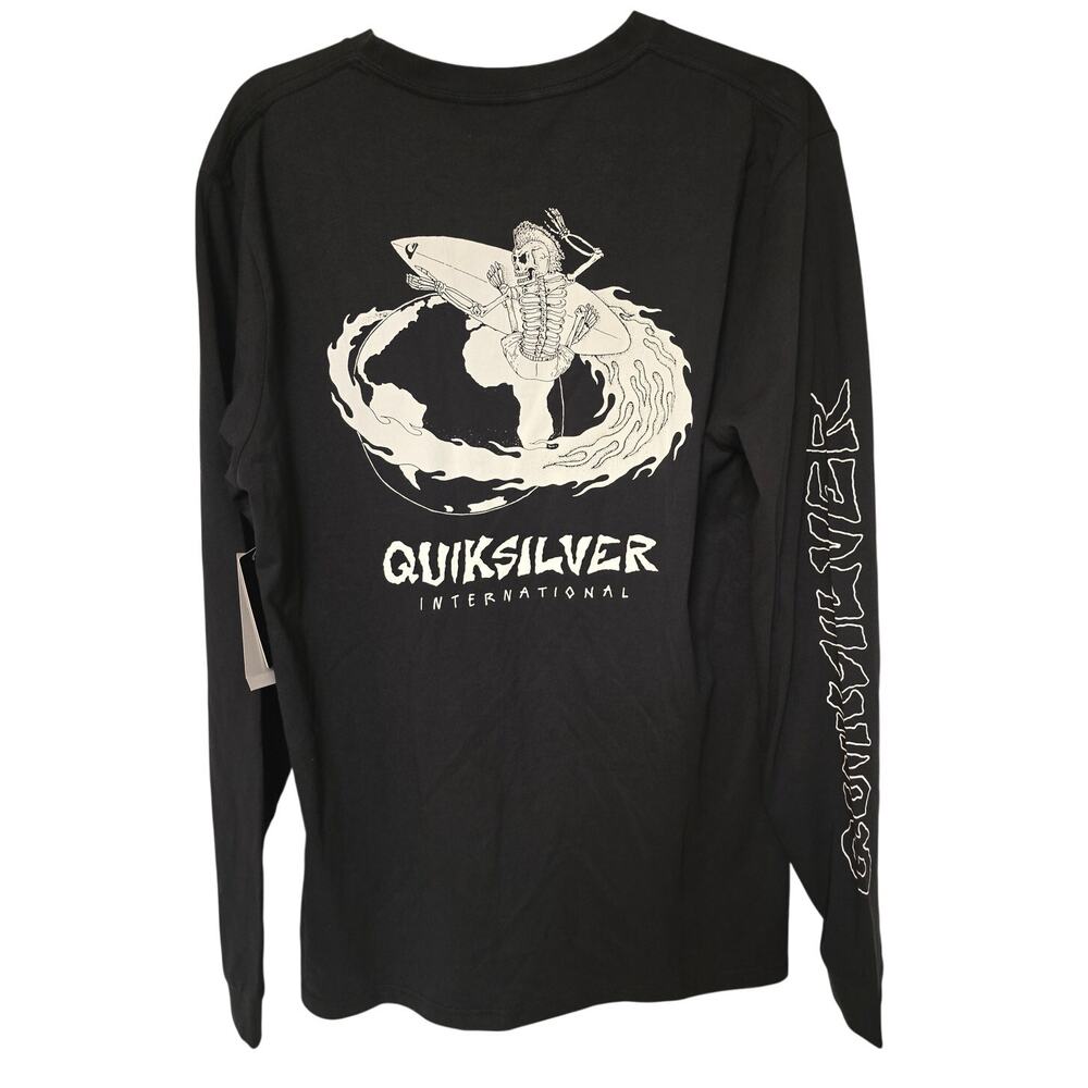 Quiksilver Originals Men's L Skeleton Surfer Long Sleeve Tee NWT NEW